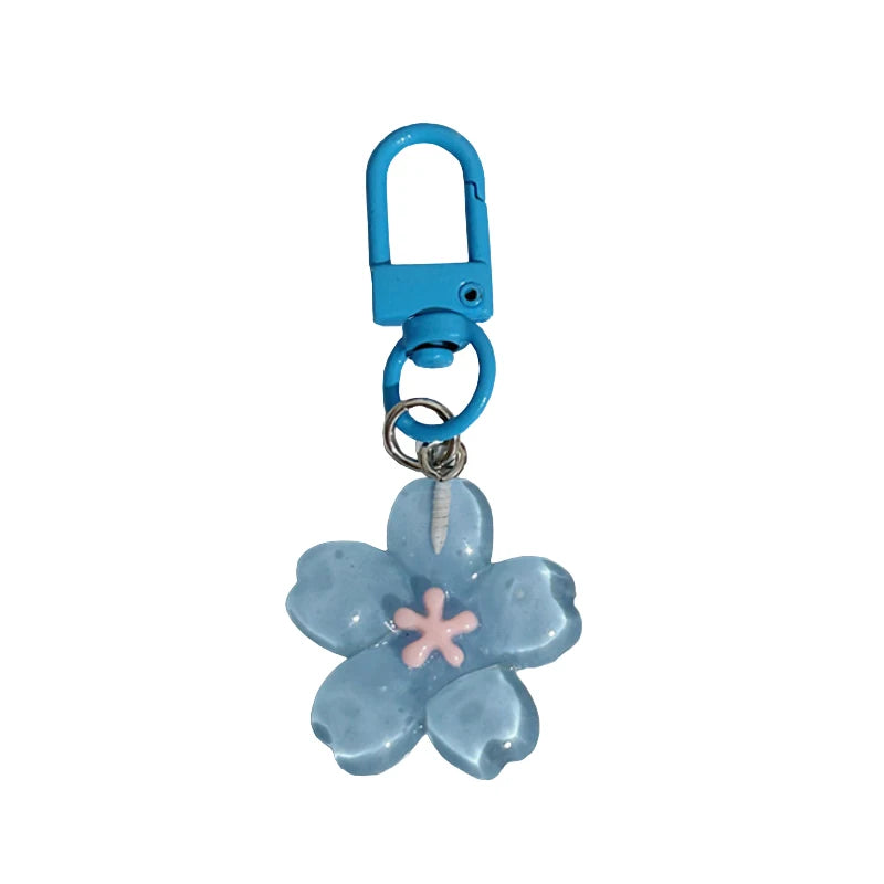 Transparent blossom flower charm