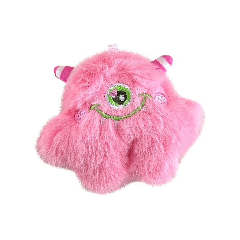 Plush little monster charm