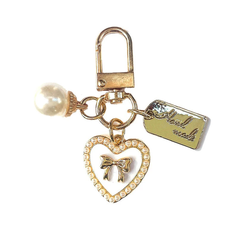 Pearl heart charm