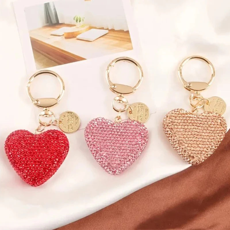 Rhinestone heart charm