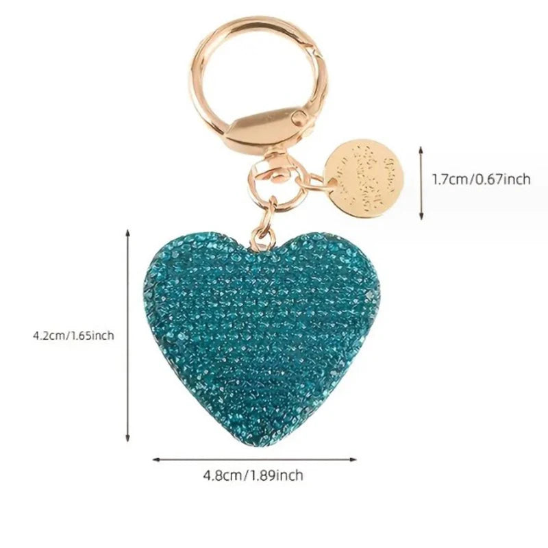 Rhinestone heart charm