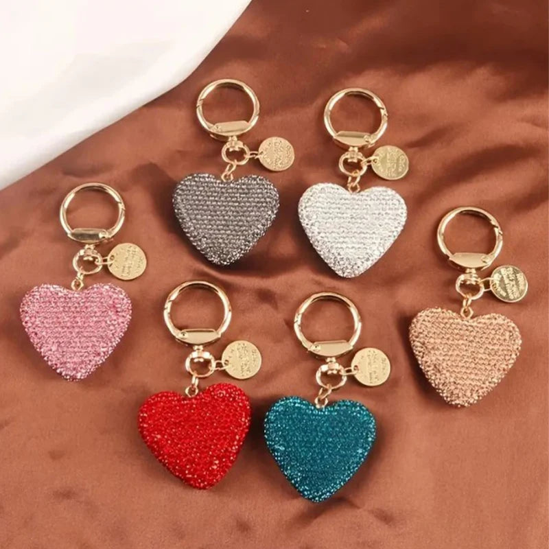 Rhinestone heart charm