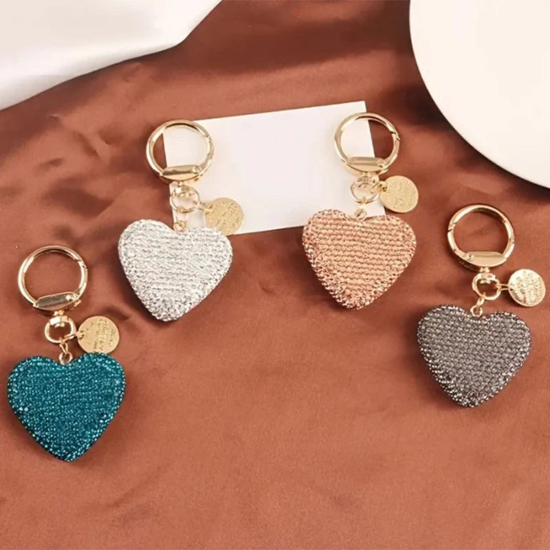 Rhinestone heart charm